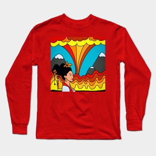 Lady Volcano Long Sleeve T-Shirt